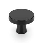 OYX Black Knobs, 6 Pack Black Cabinet Knobs for Round Kitchen Cabinet Hardware Black Dresser Drawer Knobs Matte Black Cabinet Knobs Zinc Alloy Cabinet Door Knobs, Black Hardware for Cabinets