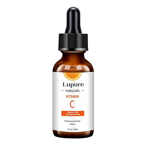 31zEQyaGABL.jpg Vitamin C Face Serum with Hyaluronic Acid: Lupure Skin Brightening Serum with Vitamin C and E for Dark Spots - Anti Aging Facial Serum (1 Fl Oz/ 30ml) - Image 1