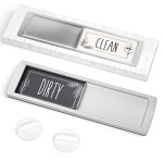 Stylish Dishwasher Magnet Clean Dirty Sign - Ideal Clean Dirty Magnet for Dishwasher - Kitchen Organizer and Gadget - Nice Office, Home Farmhouse Decor - Dirty Clean Dishwasher Magnet - Image 3