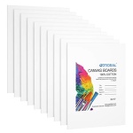 GOTIDEAL Canvas Boards, 8x10" inch Set of 10,Gesso Primed White Blank Canvases for Painting - 100% Cotton Art Supplies Canvas Panel for Acrylic Paint, Pouring, Oil Paint, Watercolor, Gouache - Image 7
