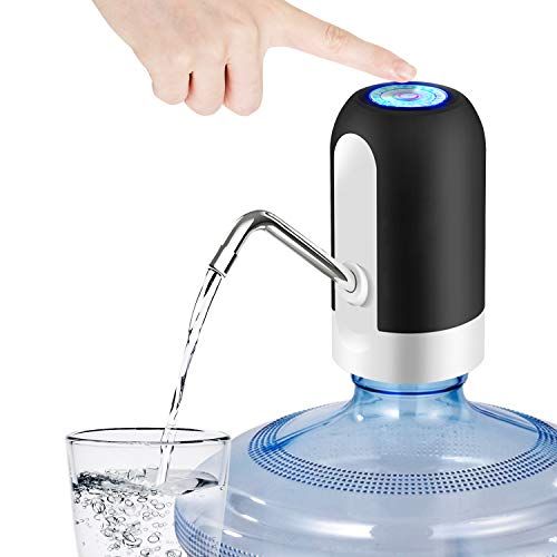 41N5iadcYL.jpg 5 Gallon Water Bottle Dispenser, USB Charging Water Bottle Pump, Portable Water Dispenser Pump for Camping - Image 1