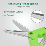 SZHLUX 1-Pack Pruning Shears, 6.5'' Gardening Hand Pruner, Professional Pruning Scissors with Straight Stainless Steel Precision Blades - Image 3