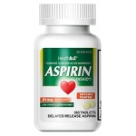 HealthA2Z® Aspirin 81 mg | 365 Tablets | Low Strength | Enteric Coated | Pain Relief | Reduces Minor Aches Muscle Pain & Cramps | Fever Reducer | Compared to Bayer Active Ingredient