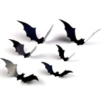 DIYASY Bats Wall Decor,120 Pcs 3D Bat Halloween Decoration Stickers for Home Decor 4 Size Waterproof Black Spooky Bats for Room Décor - Image 4