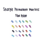 SHARPIE Electro Pop Permanent Markers, Fine Point, Assorted Colors, 24 Count - Image 6