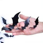 DIYASY Bats Wall Decor,120 Pcs 3D Bat Halloween Decoration Stickers for Home Decor 4 Size Waterproof Black Spooky Bats for Room Décor - Image 5