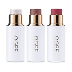 Ogee Face Stick Trio - Contour Stick Makeup Collection - Certified Organic Bronzer, Blush Stick, and Highlighter Stick for a Flawless Look