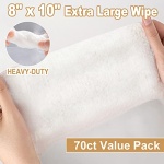 Air Jungles 3in1 Leather Cleaner Wipes 70 Count (Pack of 1), Extra Large 8" x 10" Size Leather Clean Condition Protect Wipes for Vinyl and Leather Apparel Furniture Auto Car Interior Shoes Boots Bags - Image 2