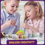 Kids Sea Shell Painting Kit - Arts & Crafts Gifts for Boys and Girls Ages 4-12 - Craft Activities Kits - Creative Art Activity Gift Toys for Age 4, 5, 6, 7, 8, 9, 10, 11 & 12 Year Old 4-6, 4-8, 8-12 - Image 2