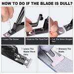 Black Premium Adjustable Stainless Steel Artificial Acrylic Fake False Nail Tip Clipper Cutter Trimmer Manicure Pedicure Sharp Blade Clip Tool for Salon Home Nail Art Beauty Design DIY - Image 4
