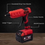 Cordless Hot Glue Gun for Milwaukee 18V Battery, (Battery NOT Included) 100W Handheld Battery Powered Glue Gun Kit with 20PCS Full Size Glue Sticks for Arts & Crafts & DIY, Tool Only - Image 4