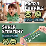 BUNMO Super Sensory Stretchy Strings 6pk | Calming & Textured Monkey Stretch Noodles | Sensory Toys for Autistic Children | Stress Relief & Anxiety Toys for Kids | Hours of Fun for Kids - Image 4