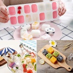 Ice Cube Trays, Silicone Easy-Release and Flexible 14-Ice Trays with Spill-Resistant Removable Lid, BPA Free, Durable and Dishwasher Safe, 2 Pack - Image 2