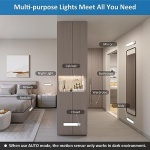 YLXS 30-LED Motion Sensor Under Cabinet Lights, Magnetic Rechargeable Under Counter Closet Lights, Wireless Night Light Bar Stick-On, for Kitchen Wardrobe Cupboard Stairs Bedroom, 2-Pack, Cool White - Image 5