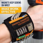 Gifts for Men,Fathers Day Dad Husband Gifts from Wife Daughter Son Kid,Magnetic Wristband for Holding Screws, Birthday Gifts for Father Dad Grandpa Him Magnetic Tool Wristband DIY Handyman, Carpenter - Image 4