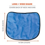 Ergodyne Chill-Its 6670CT Evaporative Cooling Hard Hat Neck Shade,Lime - Image 3