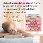 Himalayan Salt Body Scrub with Collagen and Stem Cells - Natural Exfoliating Salt Scrub & Body and Face Souffle helps with Moisturizing Skin, Acne, Cellulite, Dead Skin Scars, Wrinkles (11 oz) - Image 2