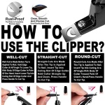 Black Premium Adjustable Stainless Steel Artificial Acrylic Fake False Nail Tip Clipper Cutter Trimmer Manicure Pedicure Sharp Blade Clip Tool for Salon Home Nail Art Beauty Design DIY - Image 6