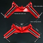 Corner Clamps for Woodworking, 90 Degree Clamps 4Pcs Corner Clamp Right Angle Clamp Carpenter Square Woodworking Tools for DIY Framing, Shelving, Welding, Fish-tanks, Cabinets - Image 7