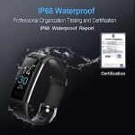 Fitness Tracker with Blood Pressure Heart Rate Blood Oxygen Monitor, Activity Tracker Sleep & Temperature Monitor, Smart Watch IP68 Waterproof Pedometer Step Counter for Kids Man Women - Image 2