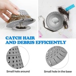 zaa Bathtub Drain Hair Catcher, Silicone Collapsible 1 Pack Drain Protector for Pop-Up and Regular Drains of Shower, Bathtub, Tub, Bathroom, Sink - Image 4