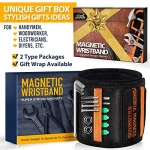 Gifts for Men,Fathers Day Dad Husband Gifts from Wife Daughter Son Kid,Magnetic Wristband for Holding Screws, Birthday Gifts for Father Dad Grandpa Him Magnetic Tool Wristband DIY Handyman, Carpenter - Image 7