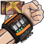 Gifts for Men,Fathers Day Dad Husband Gifts from Wife Daughter Son Kid,Magnetic Wristband for Holding Screws, Birthday Gifts for Father Dad Grandpa Him Magnetic Tool Wristband DIY Handyman, Carpenter - Image 8