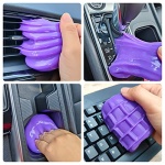 Car Detailing Kit Car Cleaning Gel Universal Car Air Vent Dust Cleaner Car Accessories for Women Men Car Cleaning Supplies Auto Detailing Tools Interior Cleaning Putty Mud Slime for Keyboard PC Purple - Image 6