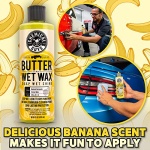 Chemical Guys WAC_201_16 Butter Wet Wax, Deep Wet Shine for Cars, Trucks, SUVs, RVs & More, 16 fl oz, Banana Scent - Image 5