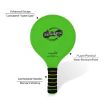 Funsparks Jazzminton Paddle Ball Game with Carry Bag - Indoor Outdoor Toy - Play at The Beach, Lawn or Backyard - 2 Wooden Racquets - 4 Shuttlecocks - 1 Ball - Image 3
