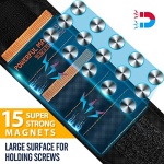 Gifts for Men,Fathers Day Dad Husband Gifts from Wife Daughter Son Kid,Magnetic Wristband for Holding Screws, Birthday Gifts for Father Dad Grandpa Him Magnetic Tool Wristband DIY Handyman, Carpenter - Image 3